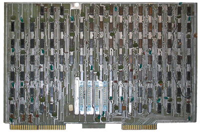 The processor board from the Datapoint 2200. The 8008 was built to replace this board. Photo courtesy of zuigadrummer.