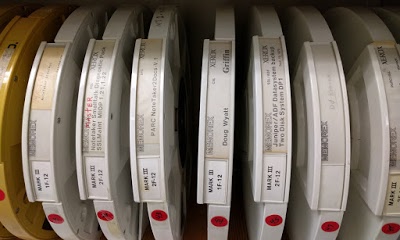 A few of the old Xerox Alto disks in Xerox PARC's collection.
