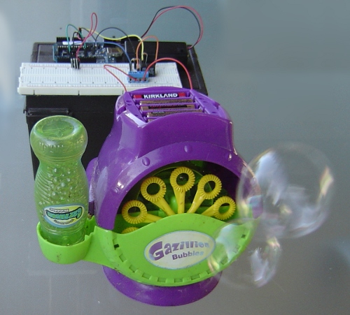 Arduino blowing bubbles