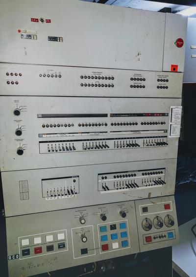 IBM System/360 Model 44 control panel.