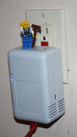 Lego Minifig on a Sheevaplug running IPv6