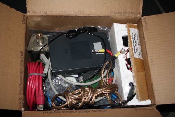 Inside the box of junk