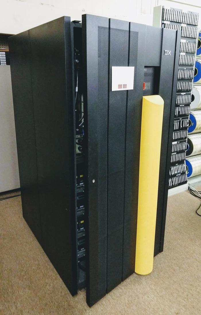 This low-end IBM System/390 Multiprise-2003 had 1 GB of memory and supported hundreds of simultaneous database transactions.