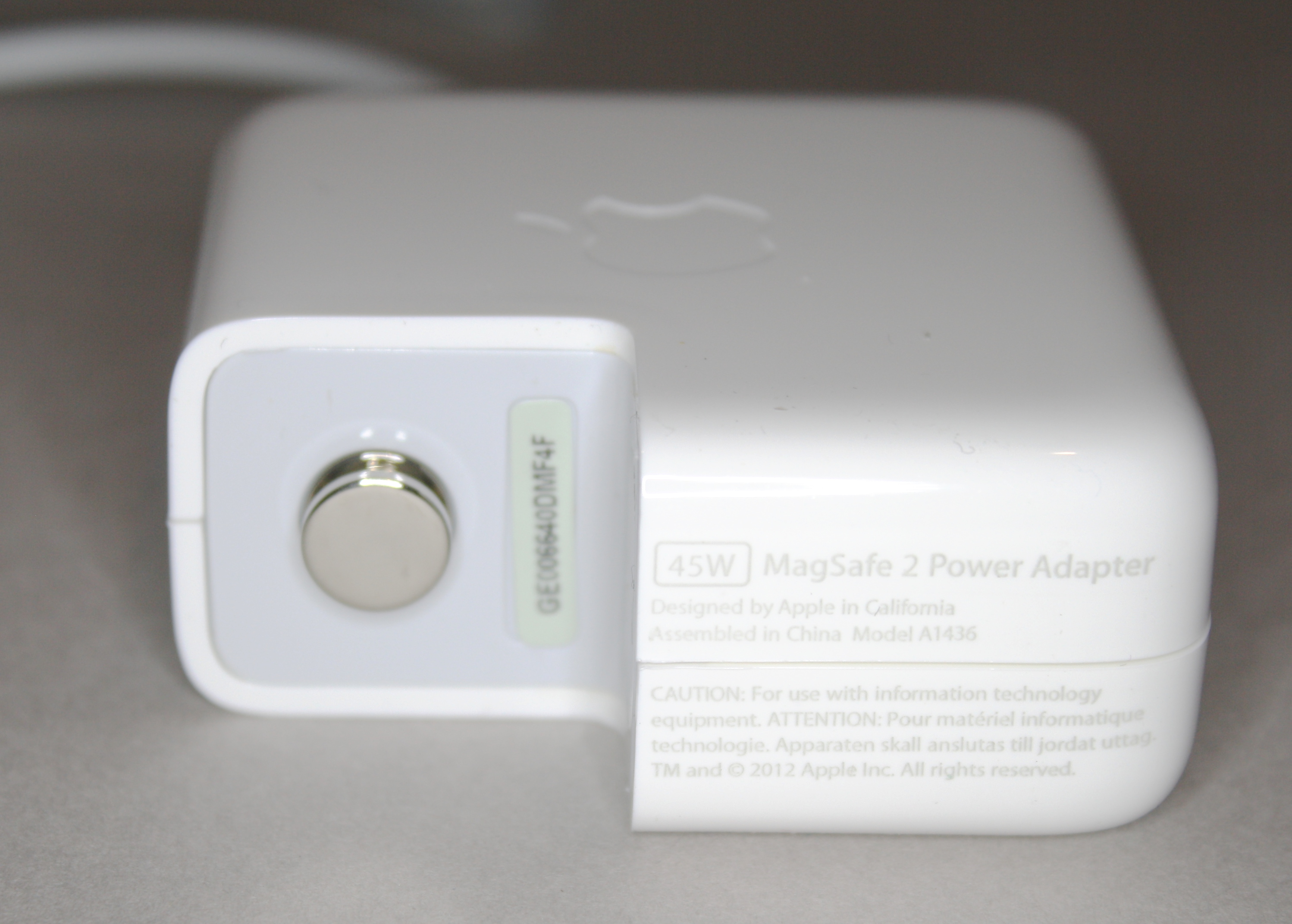 Apple 45W New Genuine Original MagSafe 2 Power Adapter Charger for
