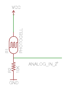 schematic of photocell connection
