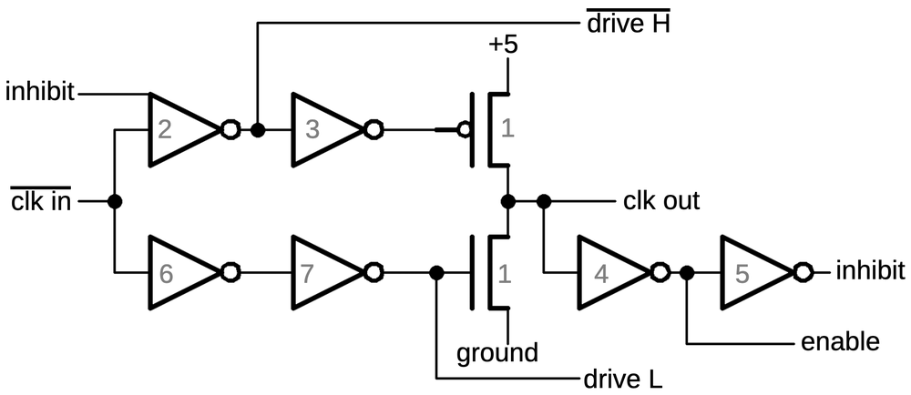 Schematic of the lower driver.