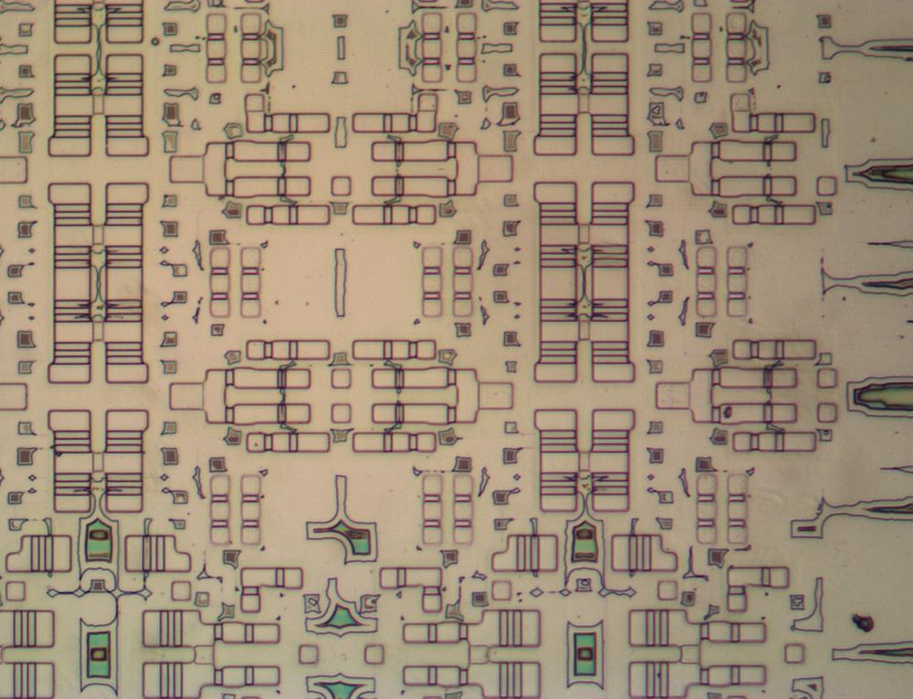Four rows of type (c) above two cells of type (d).