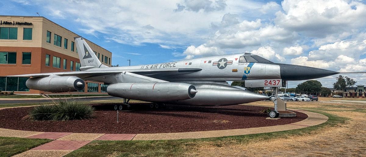 A Convair B-58A Hustler, on display in San Antonio, TX (details).