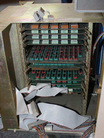 The Xerox Alto contains 21 slots for circuit boards. Each board is crammed with chips, mostly TTL.
