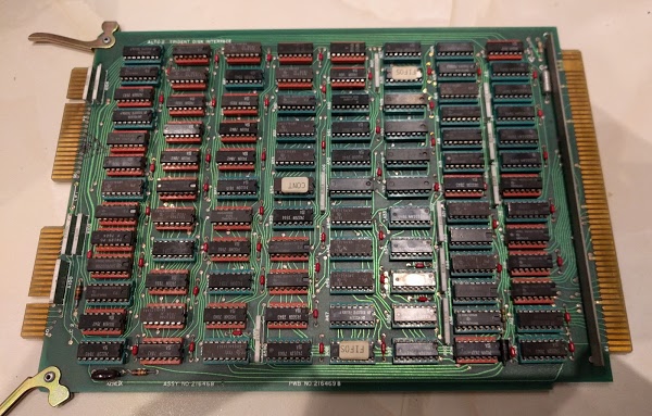 Trident Disk Interface card for Xerox Alto computer. (See label in upper left.)