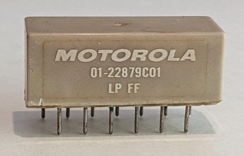 The Motorola LP FF module. It is a 13-pin block.
