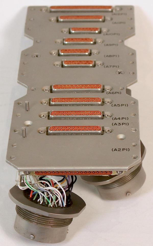 The premodulation processor's backplane links the modules to the external connectors.