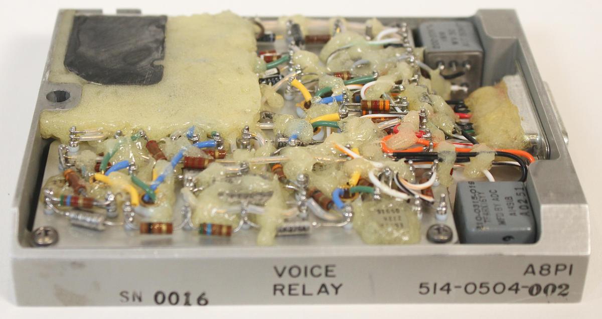 The other side of the voice relay module.