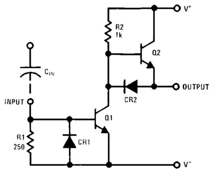 Schematic of the DS0025, from the application note.
