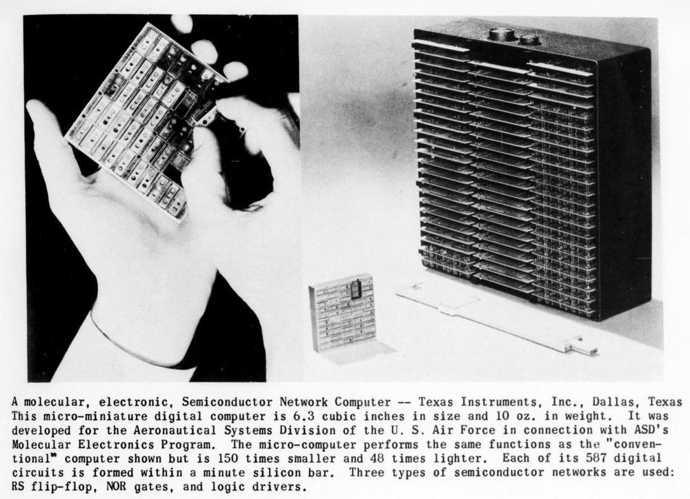 The Texas Instruments Semiconductor Network Computer. From Computers and Automation, Dec. 1961.