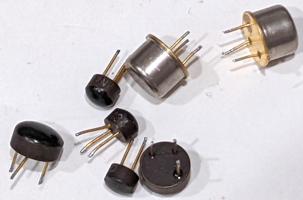 Some of the bad transistors that needed to be replaced.