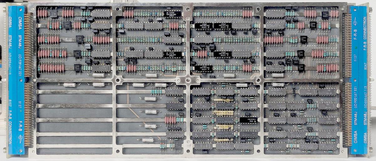 The interface board has some unused space in the lower left.