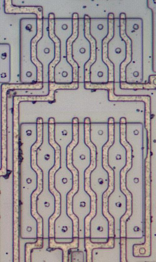 Die photo of the multiplexer.