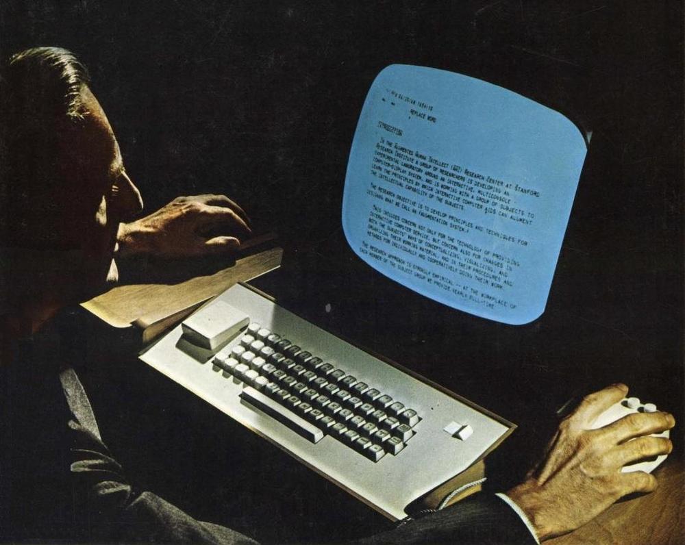 Engelbart's system was featured on the cover of Electronic Design. Feb 1, 1969. (slightly retouched)