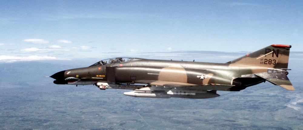 An F-4G Phantom II Wild Weasel aircraft. From National Archives.