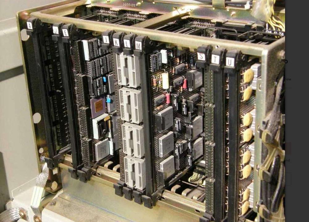 The Keystone II card in slot E of a 3274-41D Control Unit. Photo from bitsavers.