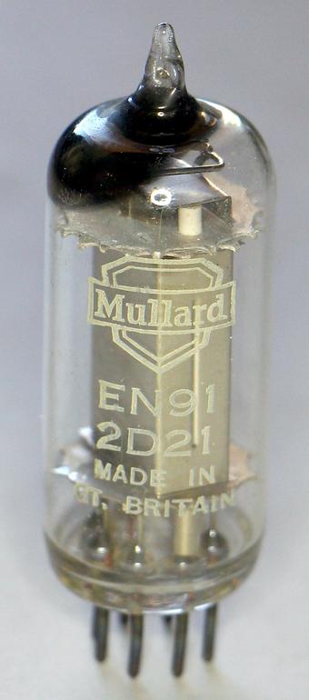 The thyratron tube, type 2D21.