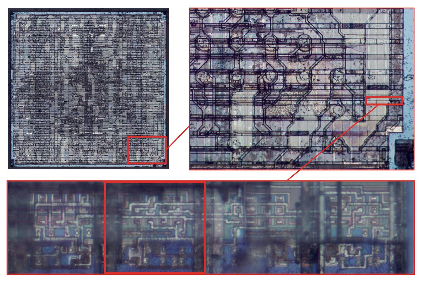Teardown of a logic chip from a vintage IBM ES/9000 mainframe