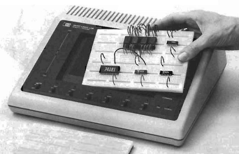 Is this a mainframe? The HP 5035A Logic Lab was a power supply and support circuitry for a solderless breadboard. HP's ads referred to this as a "laboratory station mainframe."