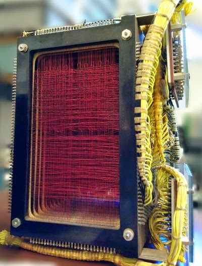 The 4000 character core memory module from the IBM 1401 computer.
