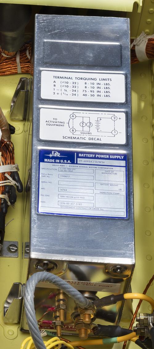 The battery inside the Minuteman III. Original image from National Air and Space Museum.