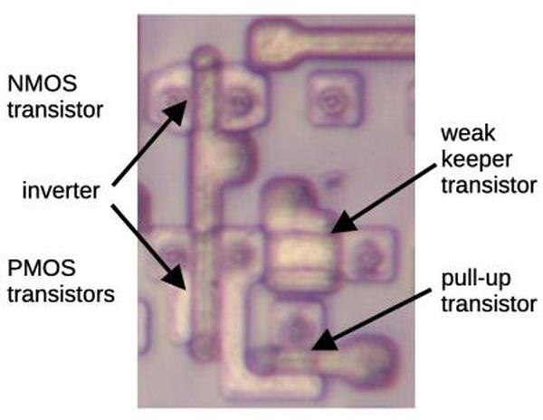 The silicon implementation of the keeper.