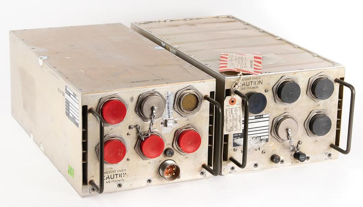 The Space Shuttle IOP and CPU (AP-101B). Photo courtesy of RR Auction.