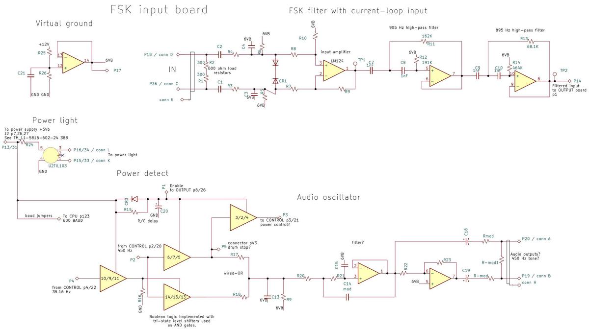 Schematic of the input board.