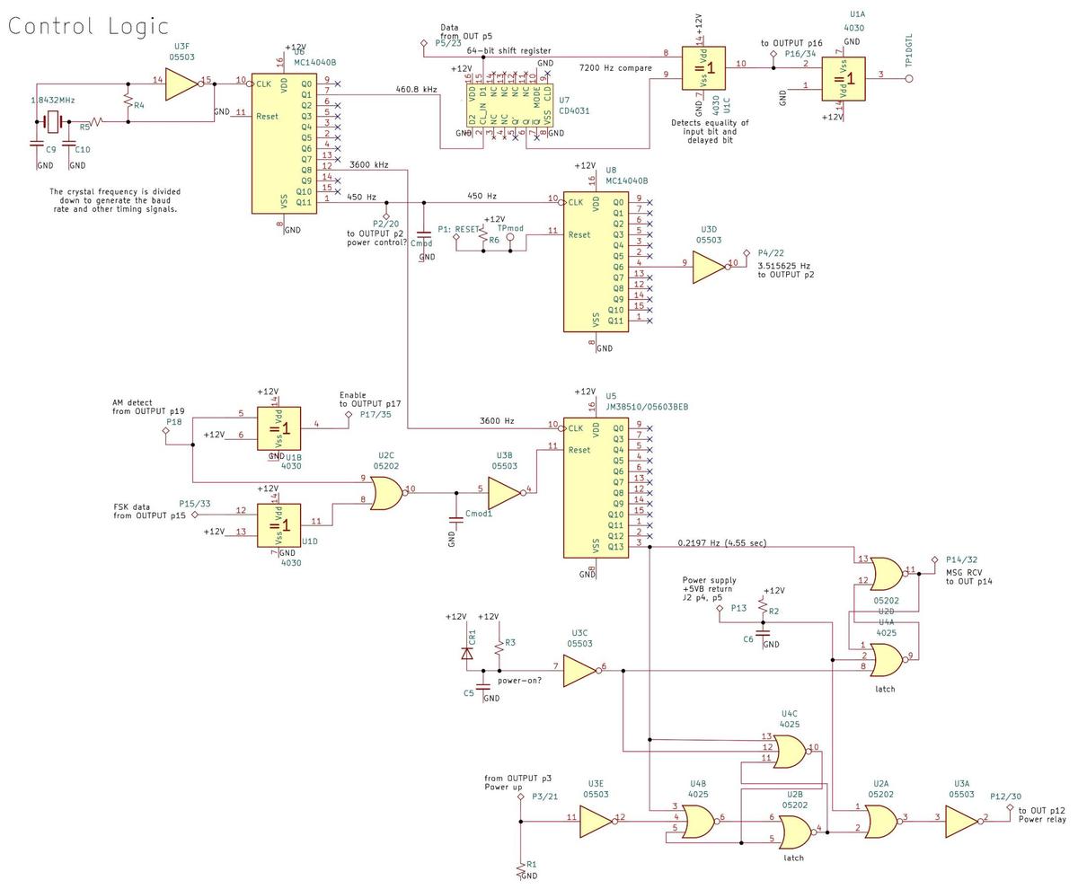 Schematic of the control board.