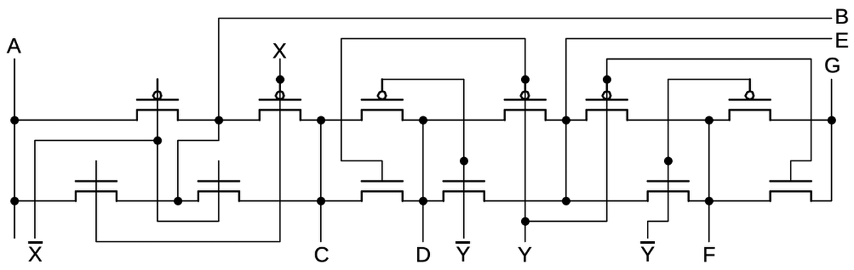 Schematic of the previous block of transistors.