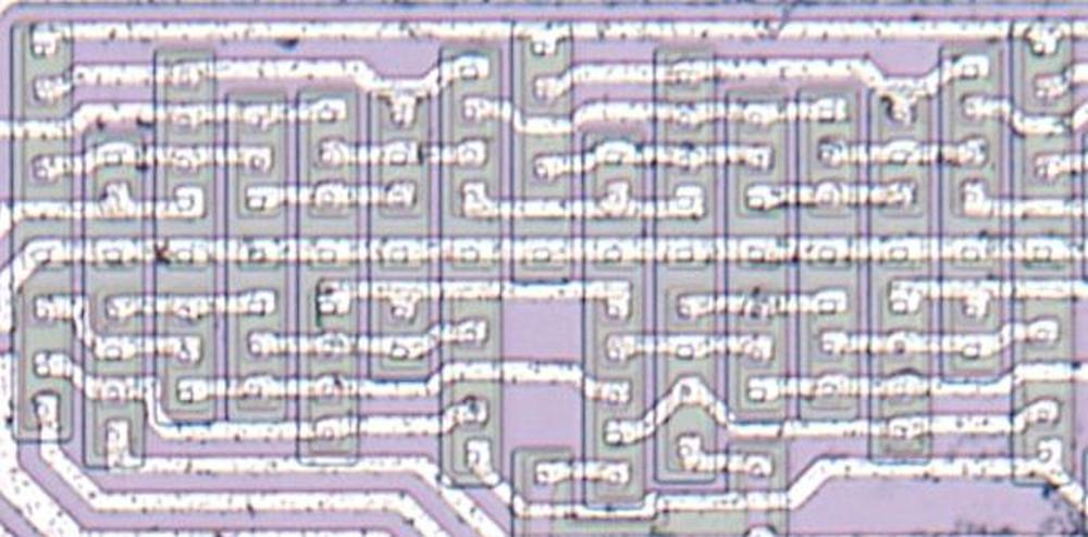 Closeup of the logic chip.