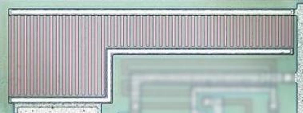 A capacitor in the TDA7000. I've blurred the unrelated circuitry.