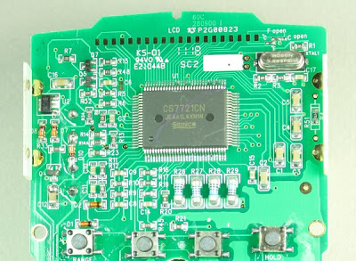 The 100-pin Semico CS7721CN chip powers the Tenma 72-7740 DMM.